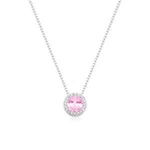 Colar Redondo 4 Garras Rosa