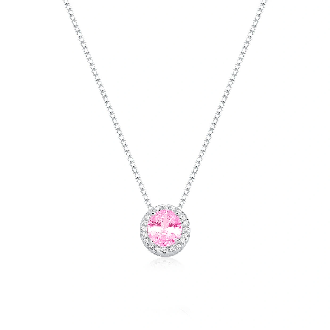 Colar Redondo 4 Garras Rosa