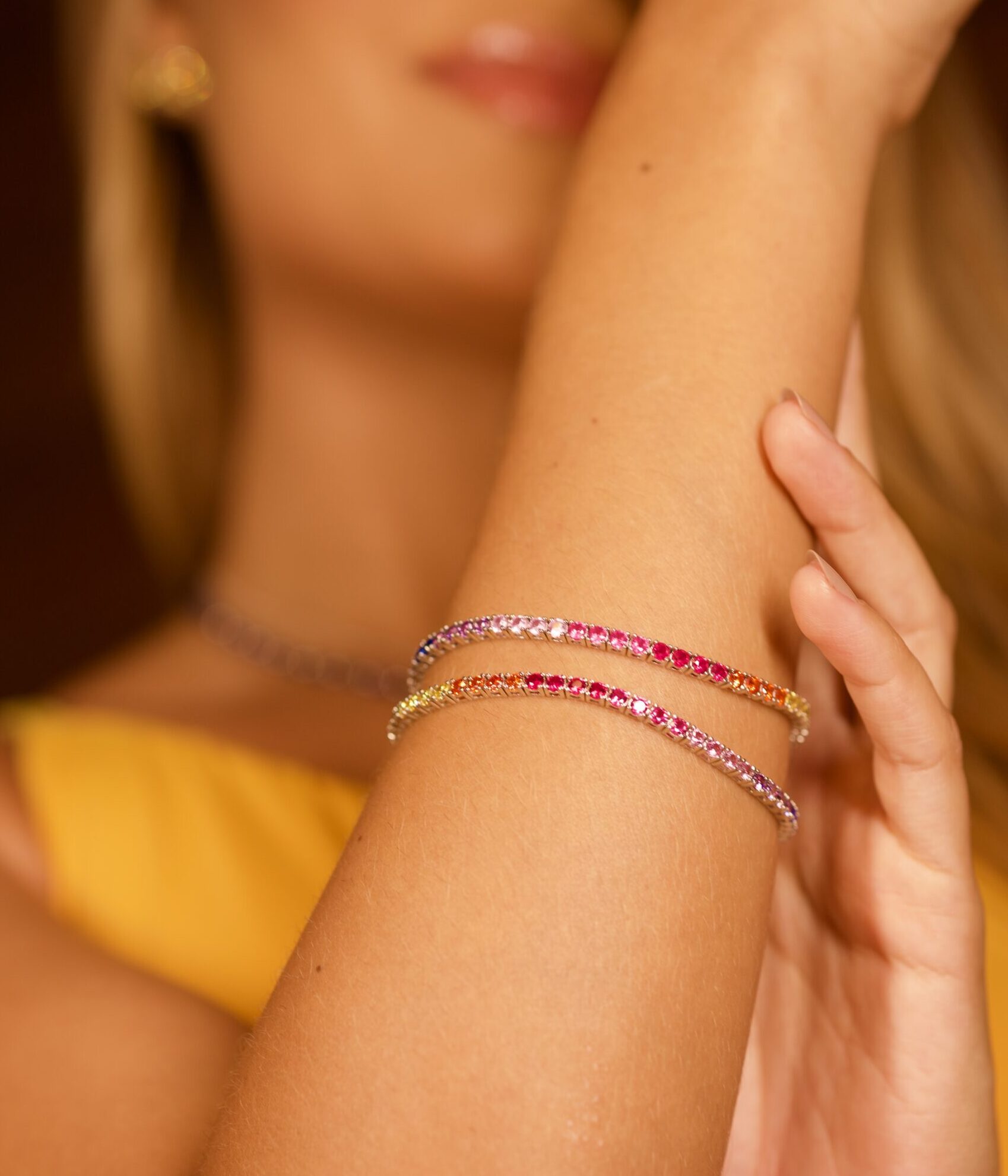 Pulseira Riviera Carre 2.5mm Multicolor