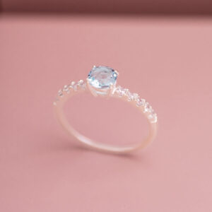 ANEL SOLITARIO TIFFANY TOPAZIO SKY 6MM