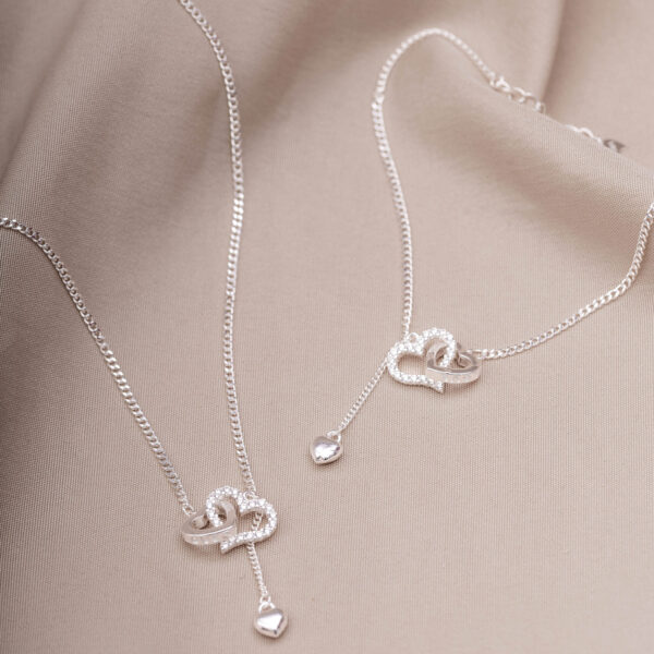 Pulseira 3 Corações Love Pendente - Imagem 2