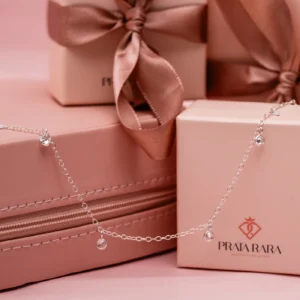 Pulseira 5 Pendentes Cravejados