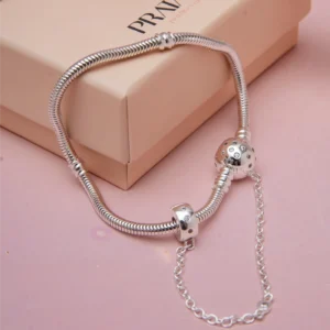 Pulseira Life Bola c/ Trava Cravejada