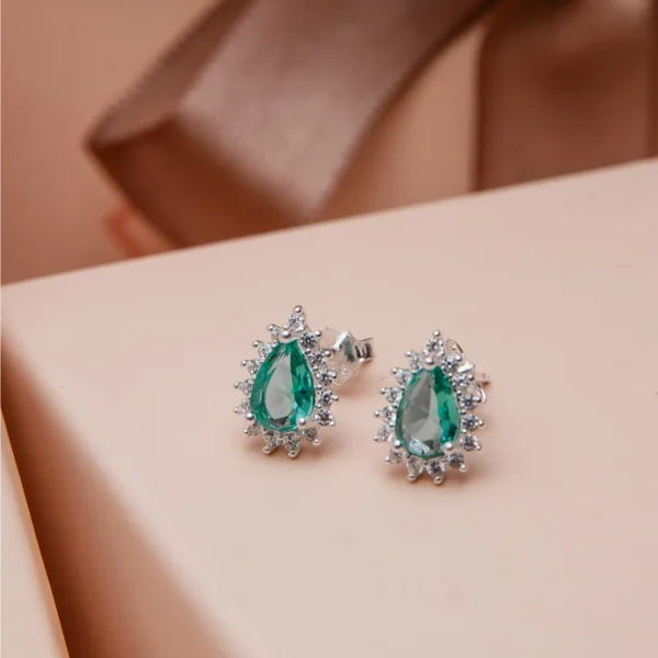 Conjunto Gota 3 Garras Turmalina Paraiba - Imagem 2