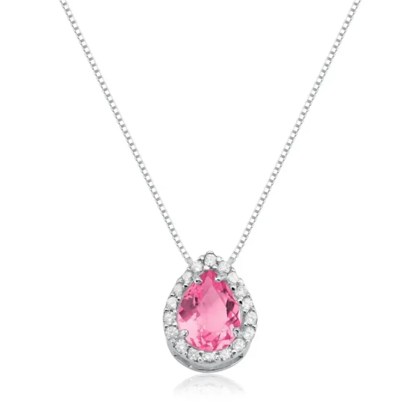 Colar Princesa Gota Rosa