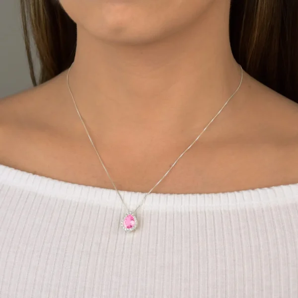 Colar Princesa Gota Rosa - Imagem 2