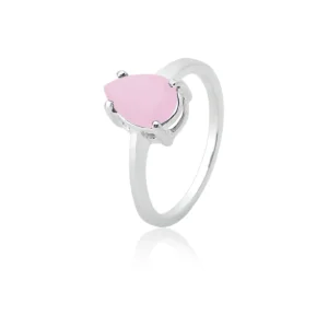 Anel Gota Rosa Milk