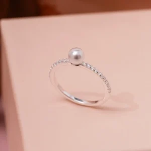 Anel Pérola Cravejado