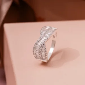 Anel X Baguetes Cravejado