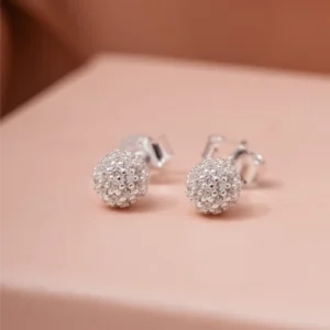 Brinco Bolinha Cravejada