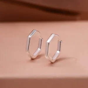 Brinco Argola Lisa Sextavada