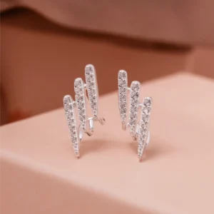 Brinco 3 Astes Cravejadas