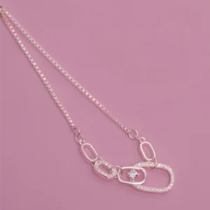 Pulseira Elos Oval Cravejada