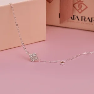 Pulseira Trevo e Coração Pendente