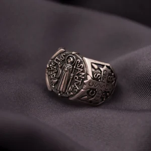 Anel São Bento Cruz Lateral