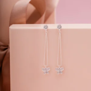 Brinco Veneziana Borboleta Pendente