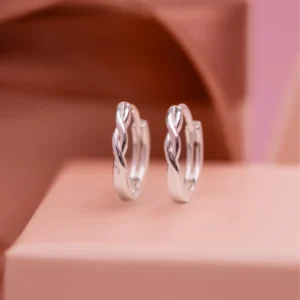 Argola Lisa Trançada