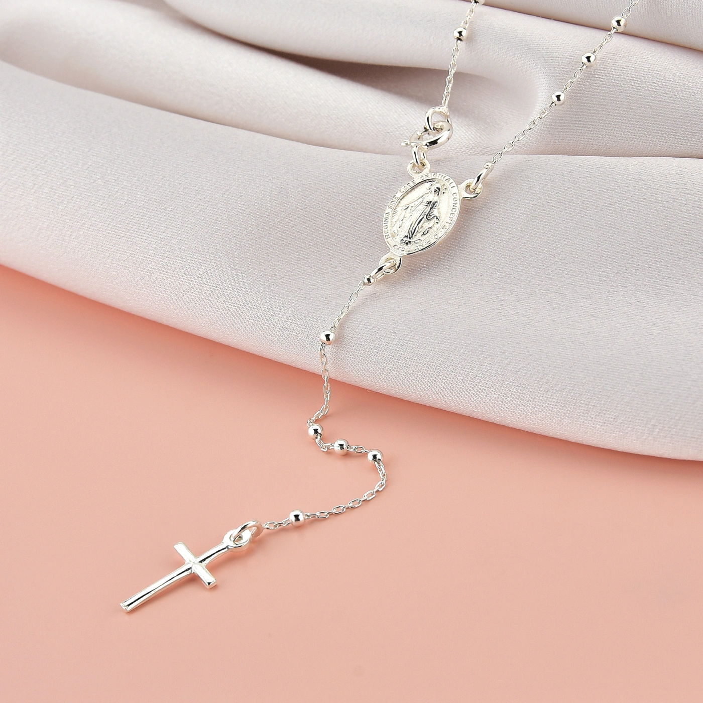 TERÇO NOSSA SENHORA MILAGROSA 60CM - Imagem 2