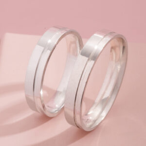 ALIANÇA COM FRISO 4MM