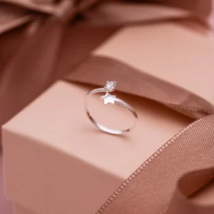 ANEL FALANGE ESTRELA LISA PONTO DE LUZ