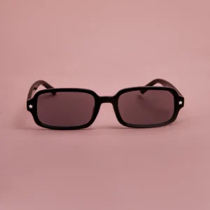 OCULOS DE SOL RETANGULAR PRETO ESTRELA