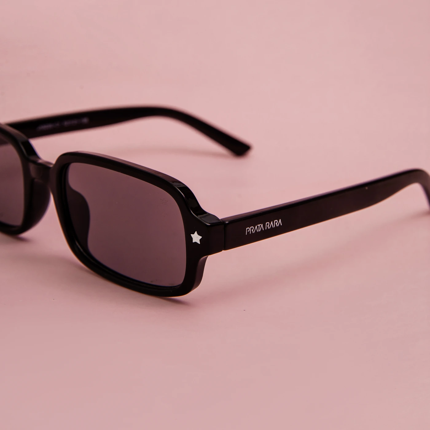 OCULOS DE SOL RETANGULAR PRETO ESTRELA - Imagem 2