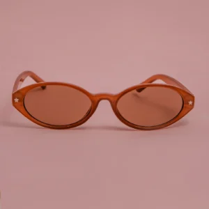 OCULOS DE SOL OVAL CARAMELO ESTRELA