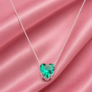 COLAR PONTO DE LUZ CORAÇÃO TURMALINA PARAIBA