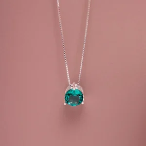 Colar Ponto de Luz Grande Turmalina Paraíba