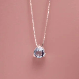 COLAR PONTO DE LUZ PEQUENO TOPAZIO SKY