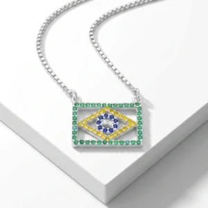 COLAR BANDEIRA DO BRASIL