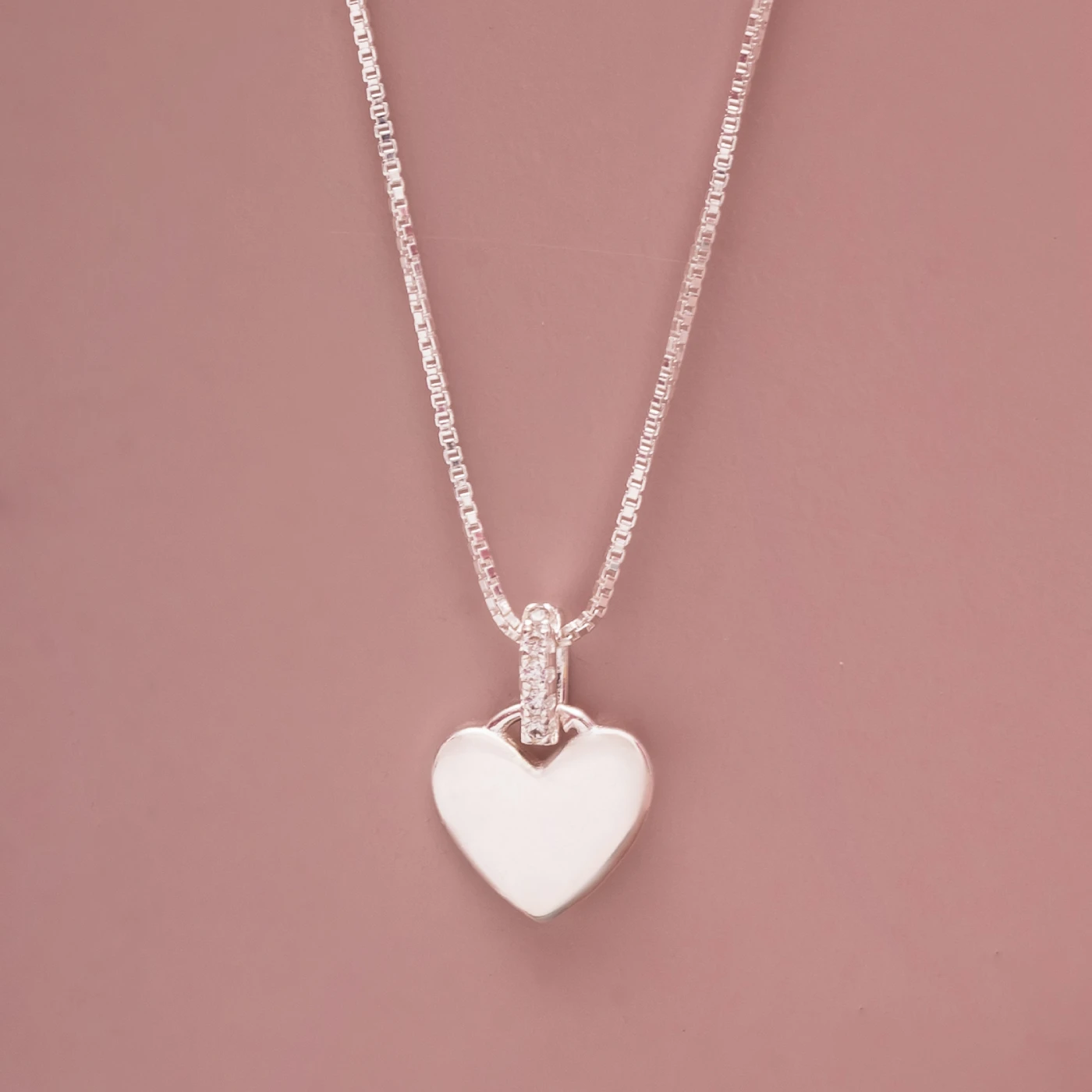 CONJUNTO CORAÇÃO PENDENTE COM ZIRCÔNIAS - Imagem 3